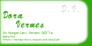 dora vermes business card